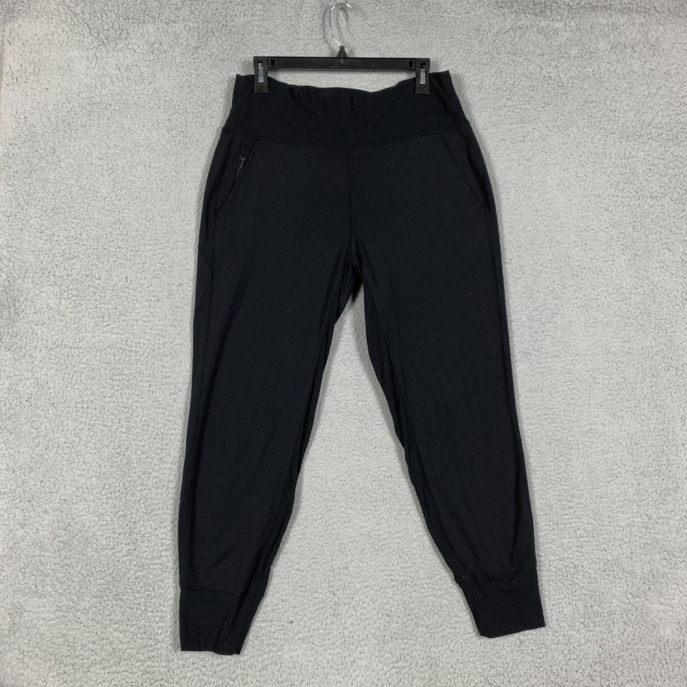 Athleta Jogger Pants Women's Medium M Black Athleisure Gym Workout Active